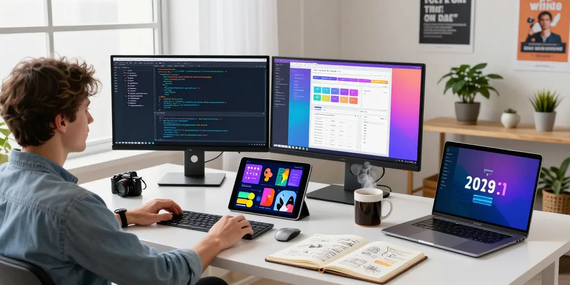 WPS Download in a tech workspace showcasing a developer coding and collaborating in a bright environment.